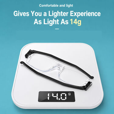 Folding Rimless Adaptive Power Reading Glasses Buy 1 Get 2 Free (3FORG4)
