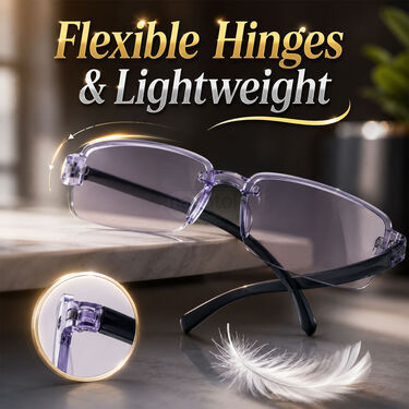 Rimless Coloured Adaptive Power Reading Glasses Buy 1 Get 2 Free (3OC6RG2)