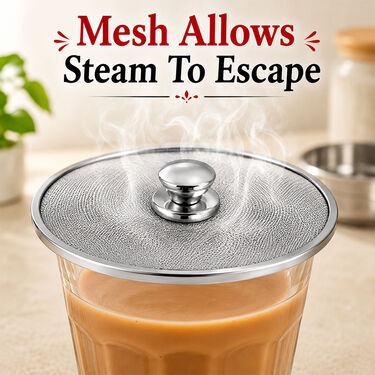 Pack of 6 Stainless Steel Lids For Cup & Glass (LCG)