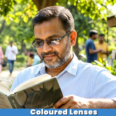 Rimless Coloured Adaptive Power Reading Glasses Buy 1 Get 3 Free (4OC2RG23)