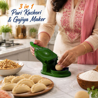 3 In 1 Puri kachori Maker + 16pcs Namkeen maker (PKG20)