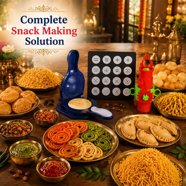 3 In 1 Puri kachori Maker + 16pcs Namkeen maker (PKG20)