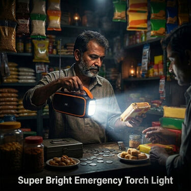 Solar Radio With Big Flash Light and Powerbank Function Bluetooth Speaker (BLS28)
