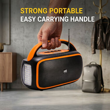 Solar Radio With Big Flash Light and Powerbank Function Bluetooth Speaker (BLS28)