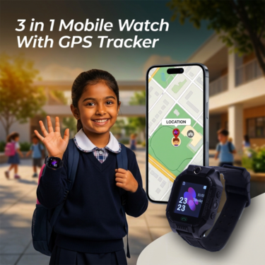 3 IN 1 Mobile Watch With GPS Tracker (BCSW64)
