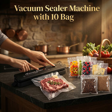 Vacuum Sealer Machine With 10 Bags (PD55)