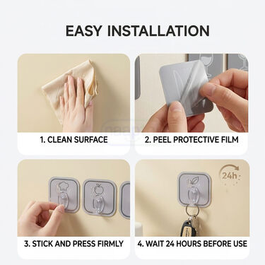 Pack of 18 Wall Hanger Stickers (18HS)