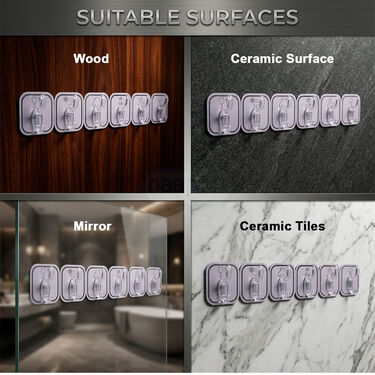 Pack of 18 Wall Hanger Stickers (18HS)