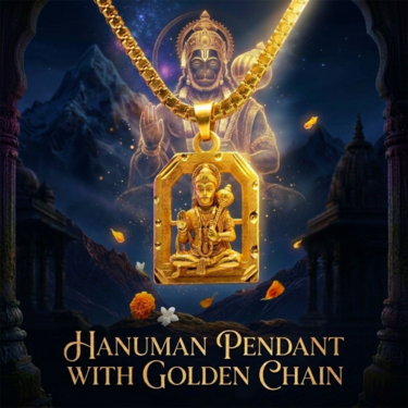 Hanuman Pendant With Golden Chain (SJPN13)