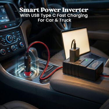 Smart Power Inverter & Charger For Car Truck (PI2)