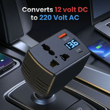 Smart Power Inverter With USB Type-C Fast Charging for Auto Car Truck (PI3)
