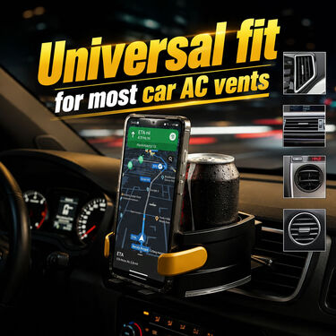 Car AC Vent Mobile & Can Holder (CMH10)