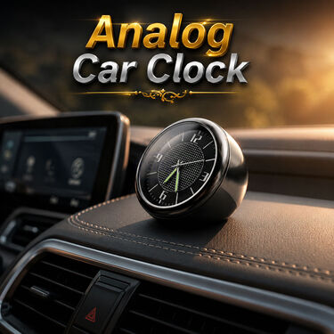 Car Dashboard 3 in 1 Analogue Clock (CID7)