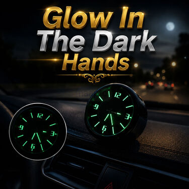 Car Dashboard 3 in 1 Analogue Clock (CID7)