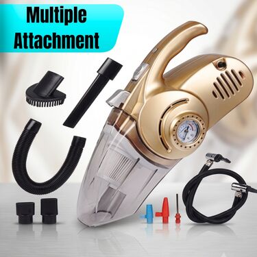 2 In 1 Car Vacuum Cleaner with Tyre Inflator (TI10)