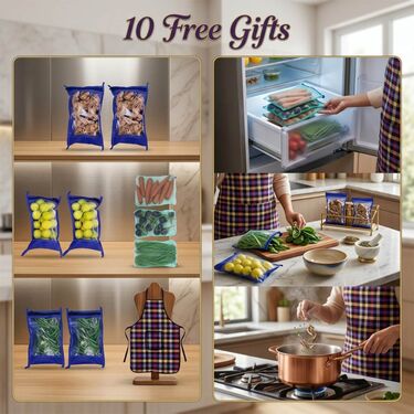 5 Pcs Panda Print Quilted Fridge Cover Set With 10 Free Gifts (5FC13)