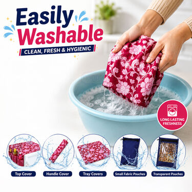 5 Pcs Fridge Cover Set With 10 Free Gifts (5FC15)