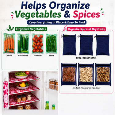 5 Pcs Fridge Cover Set With 10 Free Gifts (5FC15)