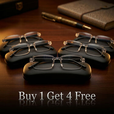 Rimless Adaptive Power Reading Glasses Buy 1 Get 4 Free (5ORG2)