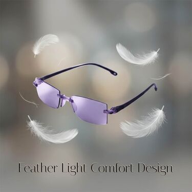 Rimless Coloured Bifocal Adaptive Power Reading Glasses Buy 1 Get 3 Free (4BOC2RG1)