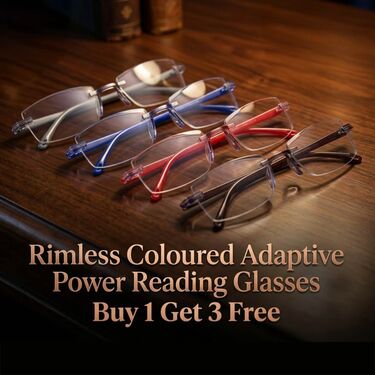 Rimless Adaptive Power Reading Glasses Buy 1 Get 3 Free (4ORG26)