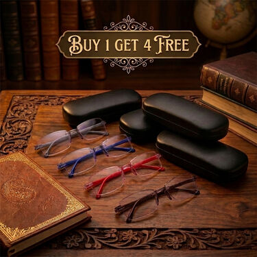 Rimless Adaptive Power Reading Glasses Buy 1 Get 3 Free (4ORG26)