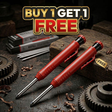 Carpenter Pencil with Sharpener B1G1 Free with 24 Refills (HT139)