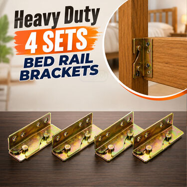 Heavy Duty 4 Sets Bed Rail Brackets (HT141)