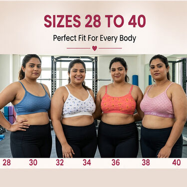 Pack Of 10 Daily Wear Sports Bra (10PBR3)