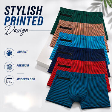 Pack of 6 Attractive Printed Underwears (MUR10)