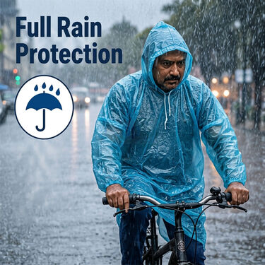 Rain Dhamaka Deal 5 Multicolor Ponchos (5MCR2)