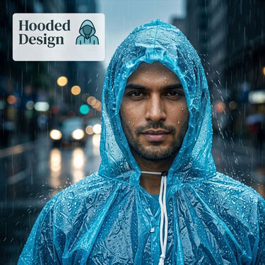 Rain Dhamaka Deal 5 Multicolor Ponchos (5MCR2)