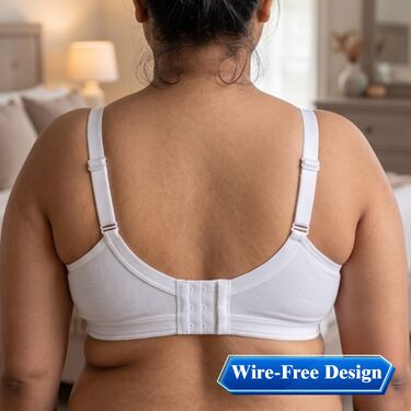 Pack of 3 Cross Fit High Coverage Pure Cotton Non Padded Bra (3FCB13)