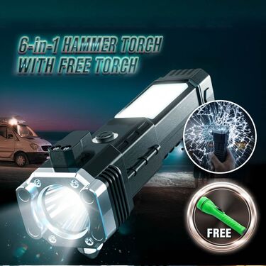 6 In 1 Hammer Torch With Free Torch (LL66)