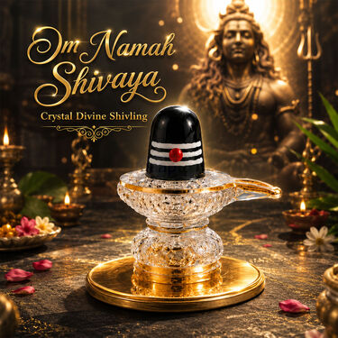 Om Namah Shivaya Crystal Divine Shivling (DROS1)