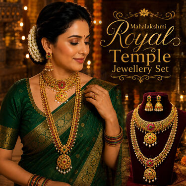 Mahalakshmi Royal Temple Jewellary Set (WJ10)