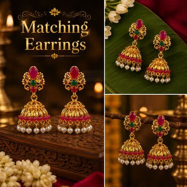 Mahalakshmi Royal Temple Jewellary Set (WJ10)