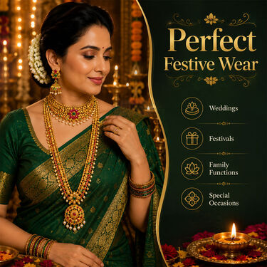 Mahalakshmi Royal Temple Jewellary Set (WJ10)