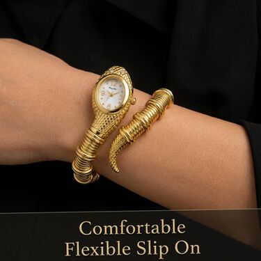 Snake Shaped Bangle Watch (WJ12)