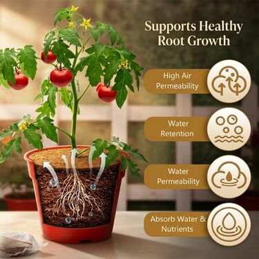 Pack of 6 Coconut Coir For Plant Growth (COC1)