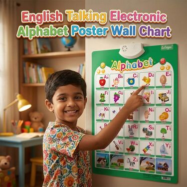 English Talking Electronic Alphabet Wall Poster (ETL)