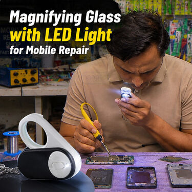 Magnifying Glass With Led Light For Mobile Repair (MGK)