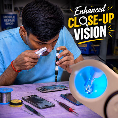 Magnifying Glass With Led Light For Mobile Repair (MGK)