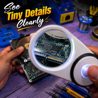 Magnifying Glass With Led Light For Mobile Repair (MGK)