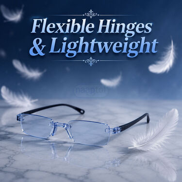 Rimless Coloured Adaptive Power Reading Glasses Buy 1 Get 2 Free (3OC3RG1)