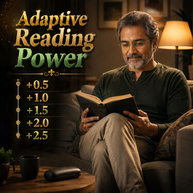 Rimless Coloured Adaptive Power Reading Glasses Buy 1 Get 3 Free (4OC4RG1)