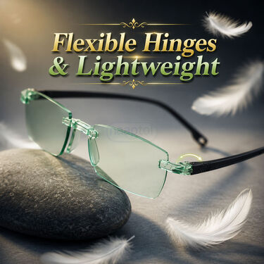 Rimless Coloured Adaptive Power Reading Glasses Buy 1 Get 3 Free (4OC4RG1)
