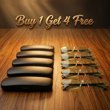 Rimless Colored Bifocal Adaptive Power Reading Glasses Buy 1 Get 4 Free (5BOC4RG1)