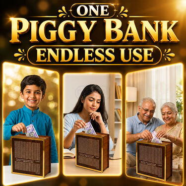 Wooden Piggy Bank Buy 1 Get 1 Free (2WPB)