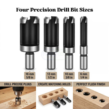 Plug Cutter Drill Bits Set For Woodworking (HT153)